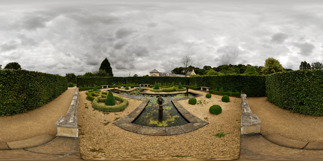 Barnsdale Gardens – Formal Pond & Knot Garden 360° Panorama