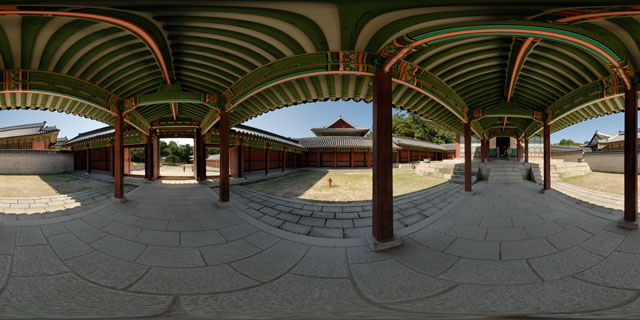 Changdeokgung palace – Bokdogak and Seonjeongjeon 360° Panorama