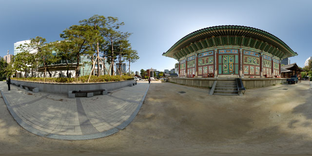 Daeungjeon, Jogyesa temple 360° Panorama
