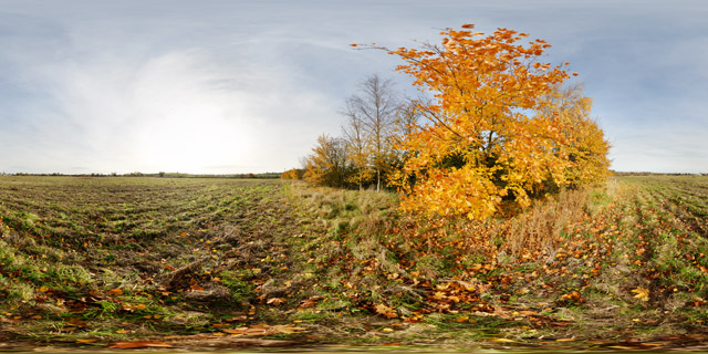 Farndon Fields in Autumn 360° Panorama