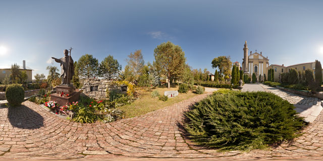 Garden of the Cathedral of Saints Peter and Paul, Kamyanets-Podilsky 360° Panorama