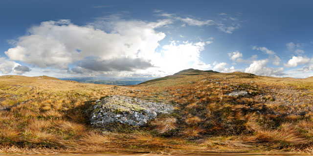 Meall Fuar-mhonaidh – autumn grass 360° Panorama