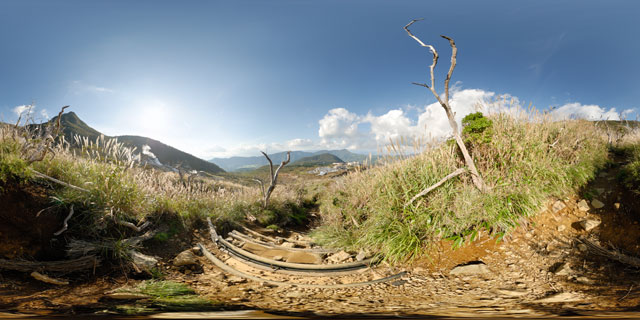 Mountain path, Hakone 360° Panorama