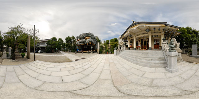 Namba Yasaka Shrine 360° Panorama