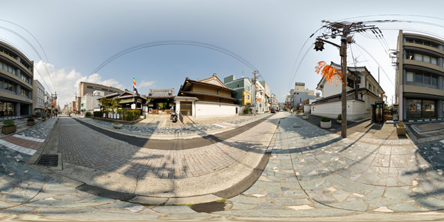 Nara – Street outside Jokyoji Temple 360° Panorama