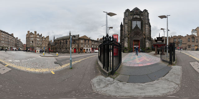Outside The Hub, Edinburgh 360° Panorama