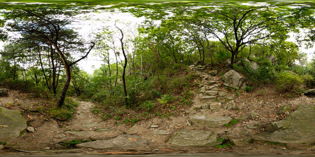 Path up Buramsan 360° Panorama
