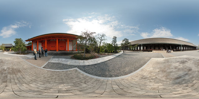 Sanjusangen-do Temple, Kyoto 360° Panorama