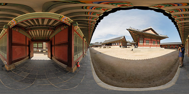 Southeast corner of Gangnyeongjeon Compound 360° Panorama