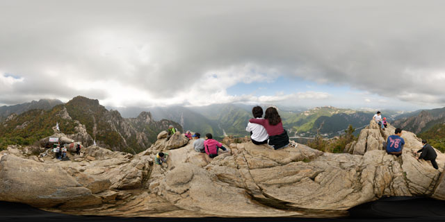 Top of Gwongeumseong, Soraksan 360° Panorama