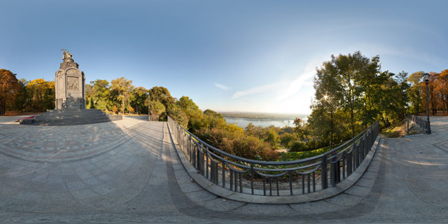 Viewpoint by Monument to Prince Volodymyr, Kiev 360° Panorama