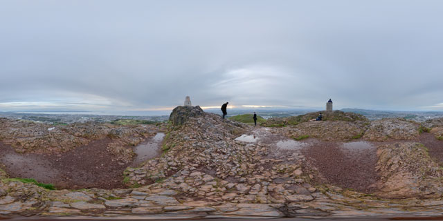 Centre of Arthur’s Seat, Holyrood Park 360° Panorama