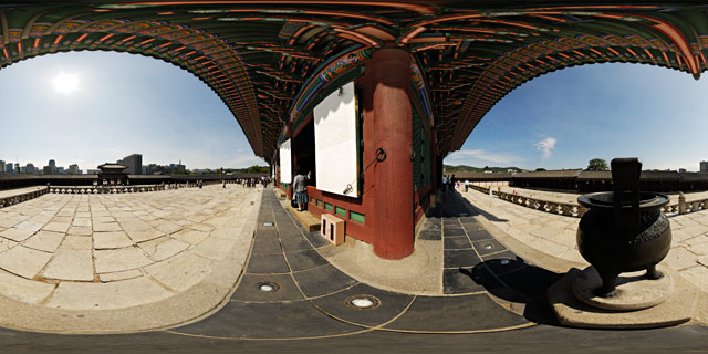 Corner of Geunjeongjeon Hall 360° Panorama