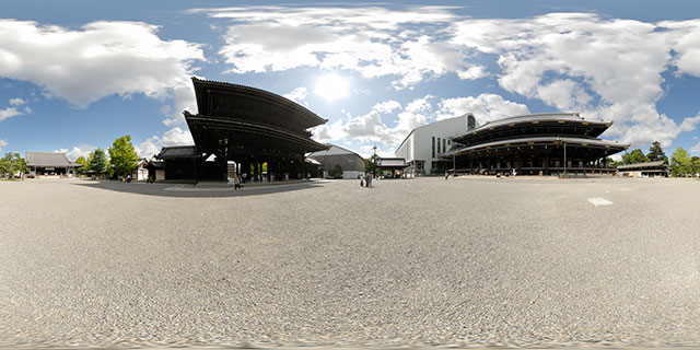 Higashi Hongan-ji Temple, Kyoto 360° Panorama