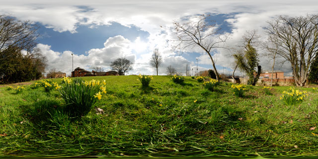 Millennium Mile in Spring, Market Harborough 360° Panorama