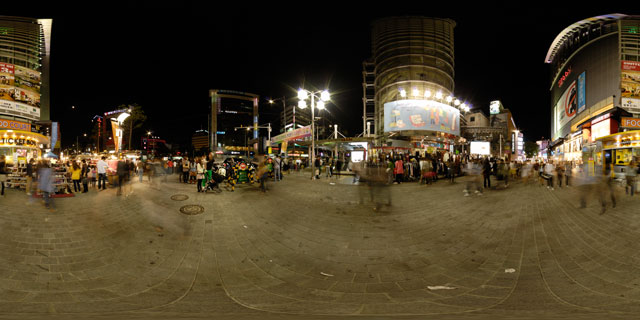 Seoul at night – Migliore Myeong-dong 360° Panorama