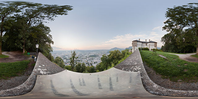Top of Kapuzinerberg, Salzburg 360° Panorama